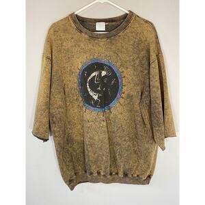 BFOFO Sweatshirt Acid Wash Cave Art Tribal‎ Southwest Brown Vintage 90’s